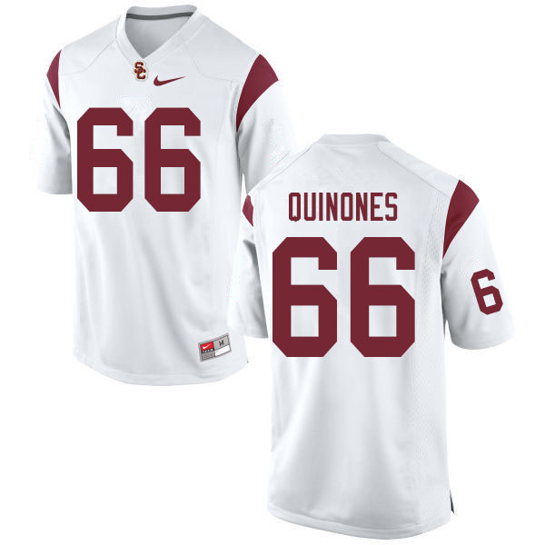 Men #66 Gino Quinones USC Trojans College Football Jerseys Sale-White